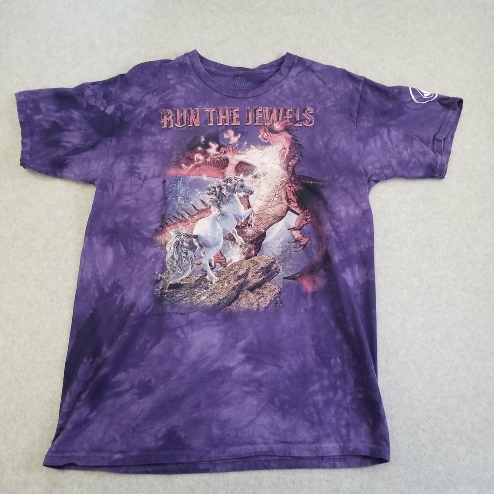 Run The Jewels Shirt Mens‎ Large Purple The Mountain Tie-Dye 2016 Coachella